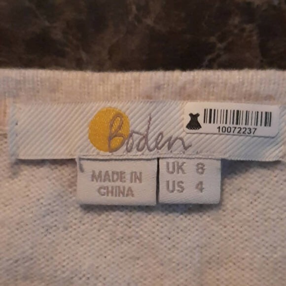 Boden Berkeley Knitted Tee - Stripes - size 4 - Picture 4 of 8